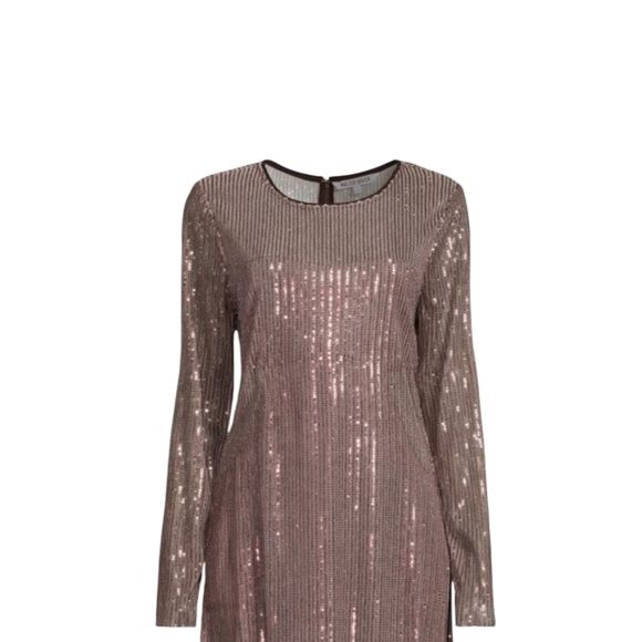 Walter Baker Bellini Sequin Sheer Mini Coctail Dress Size: S - Picture 5 of 11